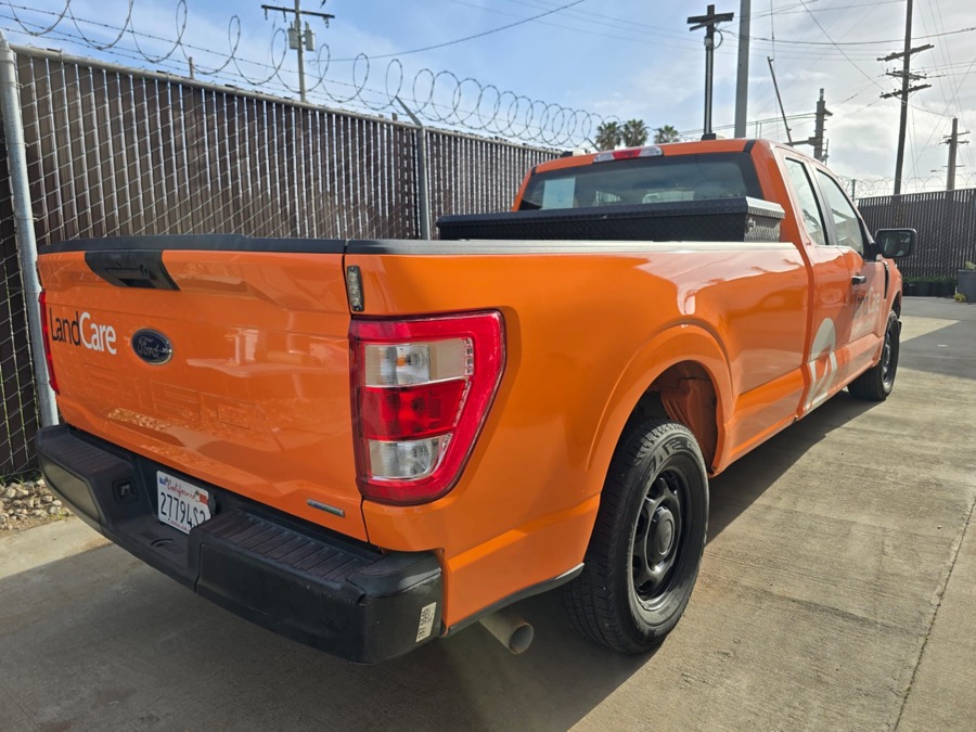 Pickup bed side after paint