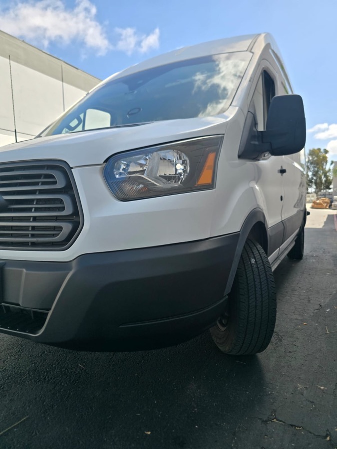 Ford Transit after front-end repair
